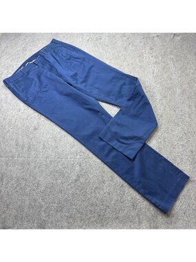 Bonobos Monday Weekday Warrior Pants Men 34 x 32 Blue Slim Fit Tapered b088